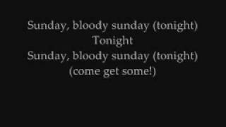 Sunday Bloody Sunday - U2 (with lyrics) chords