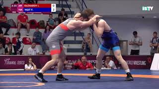 Ferhat Yiğit'in Avrupa Şampiyonası'ndaki 2. tur mücadelesi | Rakip Rus İslam Aslanotch Kazharov Resimi