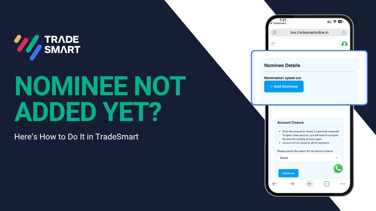 Tradesmart Mobilelog In How to Add or Update Nominee in TradeSmart App | Step-by-Step Guide ...