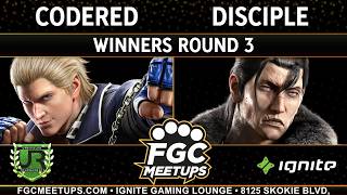 CodeRed (Steve) vs Disciple (Dragunov) - FGC Meetups 122 WINNERS ROUND 3 - T8