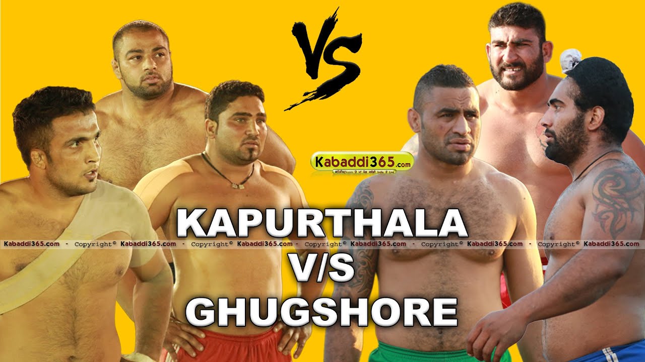 Kapurthala V/S Ghugshore Best Match in Nadala (Kapurthala) Kabaddi Tournament