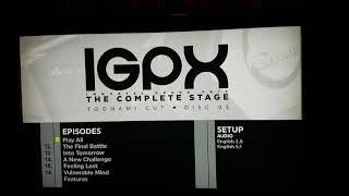 Opening & DVD Walkthrough of IGPX: The Complete Stage (Complete Collection) (Toonami Discs)