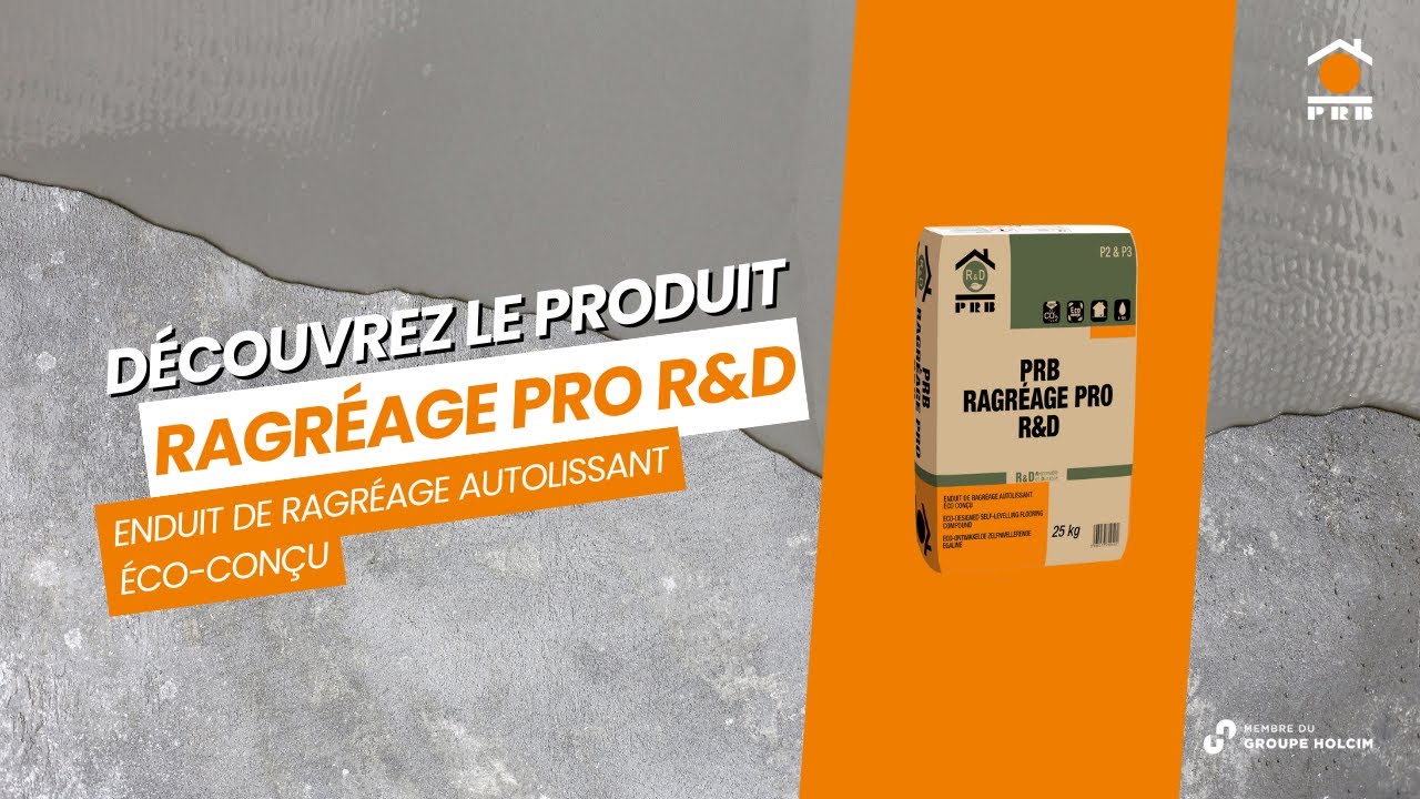 Enduit de ragréage autolissant écoconçu découvrez PRB Ragréage PRO R — free download