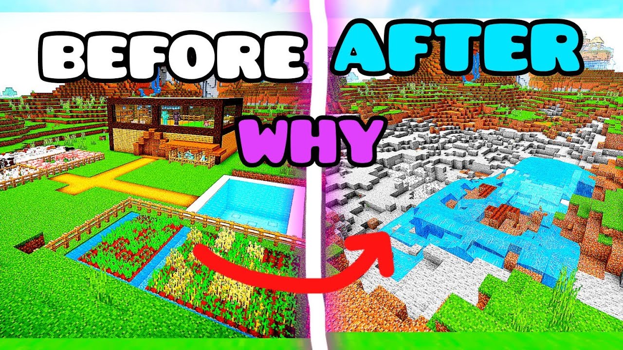 I DESTROY MY SURVIVAL WORLD! |MINECRAFT| SPLIT GAMING YT - YouTube