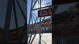 Memorial Bridge Plaza Hoover Dam Bypass Bridge | Mike O’Callaghan - Pat Tillman Bridge #shorts