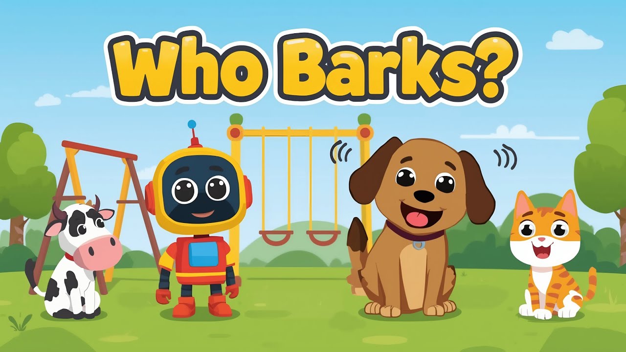 Robby Learns Who Barks: A Playful Animal Sound Adventure - YouTube