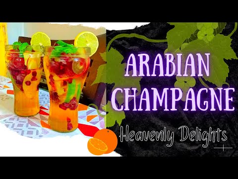 Arabian Champagne🍹Apple Soda Punch🍎🍋Non Alcoholic Drink🤩Mocktail You Must Try🥂Heavenly Delights|Nida