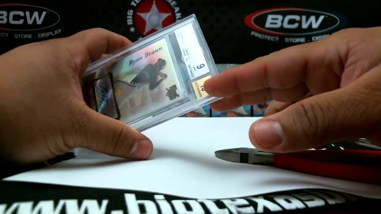 how to open a beckett graded card case BGS-Style Graded Card Display Case – Acrylic Magnetic Holder