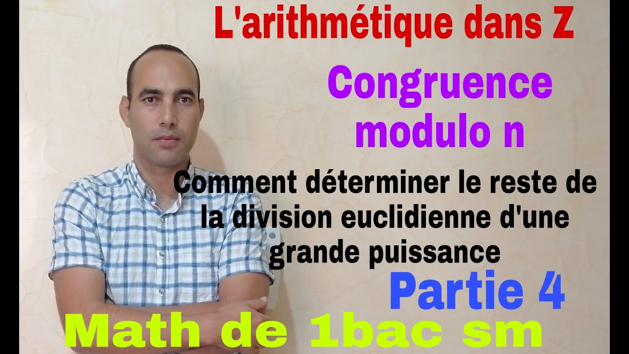 arithmetique dans Z .........math de 1bac sm