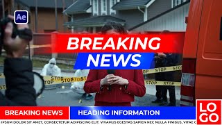 Breaking News After Effects Template With Lower Third | Free Download
