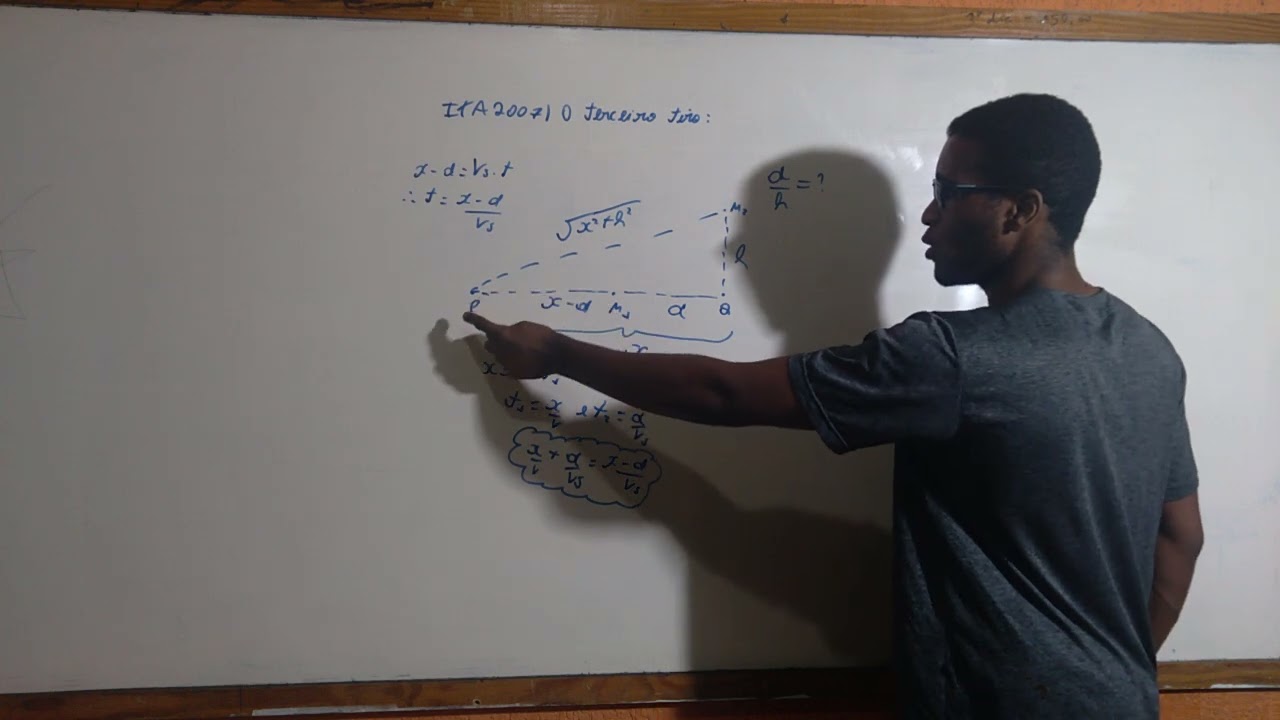 ITA 2007 FÍSICA -CINEMÁTICA (TERCEIRO TIRO)