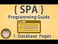 Spa programming guide database pages development