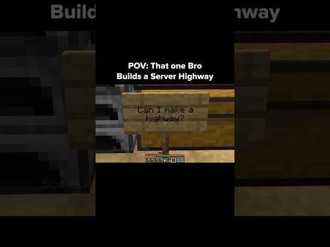 Minecraft Highway Moment