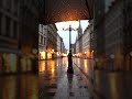 Rain Sounds on Umbrella in Munich 🌧️☔ | Deep Sleep ASMR POV Walk  #asmr