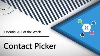 Contact Picker (Xamarin.Essentials API of the Week) screenshot 1