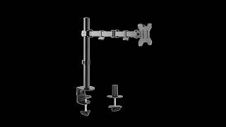 LDT12-C012N Single Monitor Arm | Articulating Desk Mount for 13"-32" inch | Ergonomic Monitor Stand