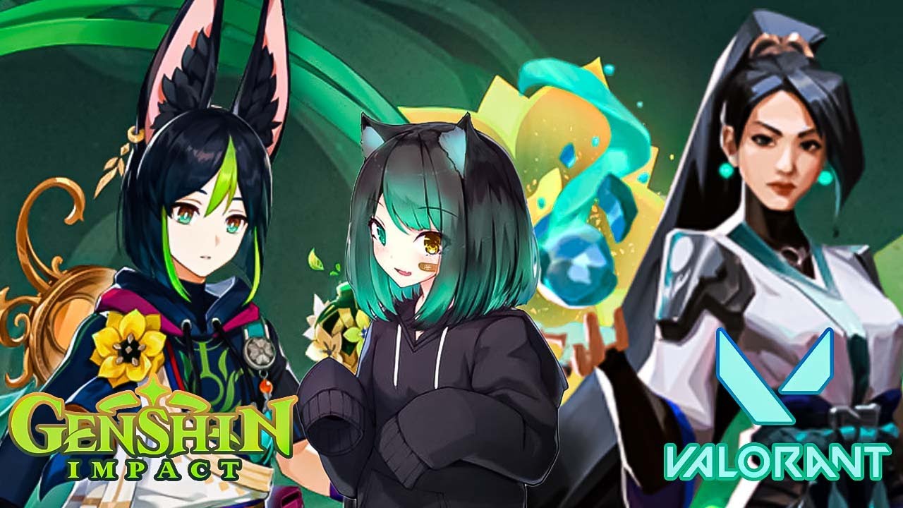 Playing valorant , Genshin grind later | Genshin impact  and valorant India | VTuber | RoNeko