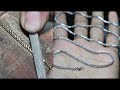 how to make necklaces - 18k white gold necklace