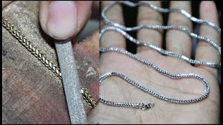 how to make necklaces  18k white gold necklace