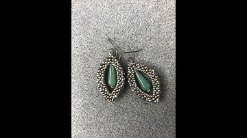 Astra Earrings - Cubic Right Angle Weave Shapes