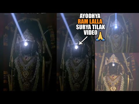 Watch : Surya Tilak on Ram Lalla Idol in Ayodhya Ram Mandir Video    | रामलला का 'सूर्य तिलक', जय ... - YOUTUBE