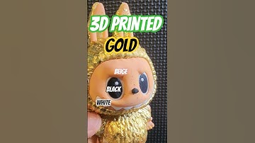 Labubu GOLD 3d Print Top 3 1st #labubu #dance #gold #art #viral #a1mini #3d #diy #toys