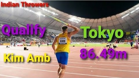 Kim Amb // Qualify for Tokyo // 86.49m // javelin throw // slow motion// july 2020