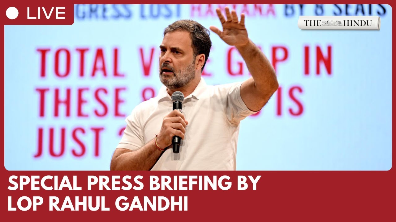 Rahul Gandhi reveals ‘The H Files’, special AICC press briefing