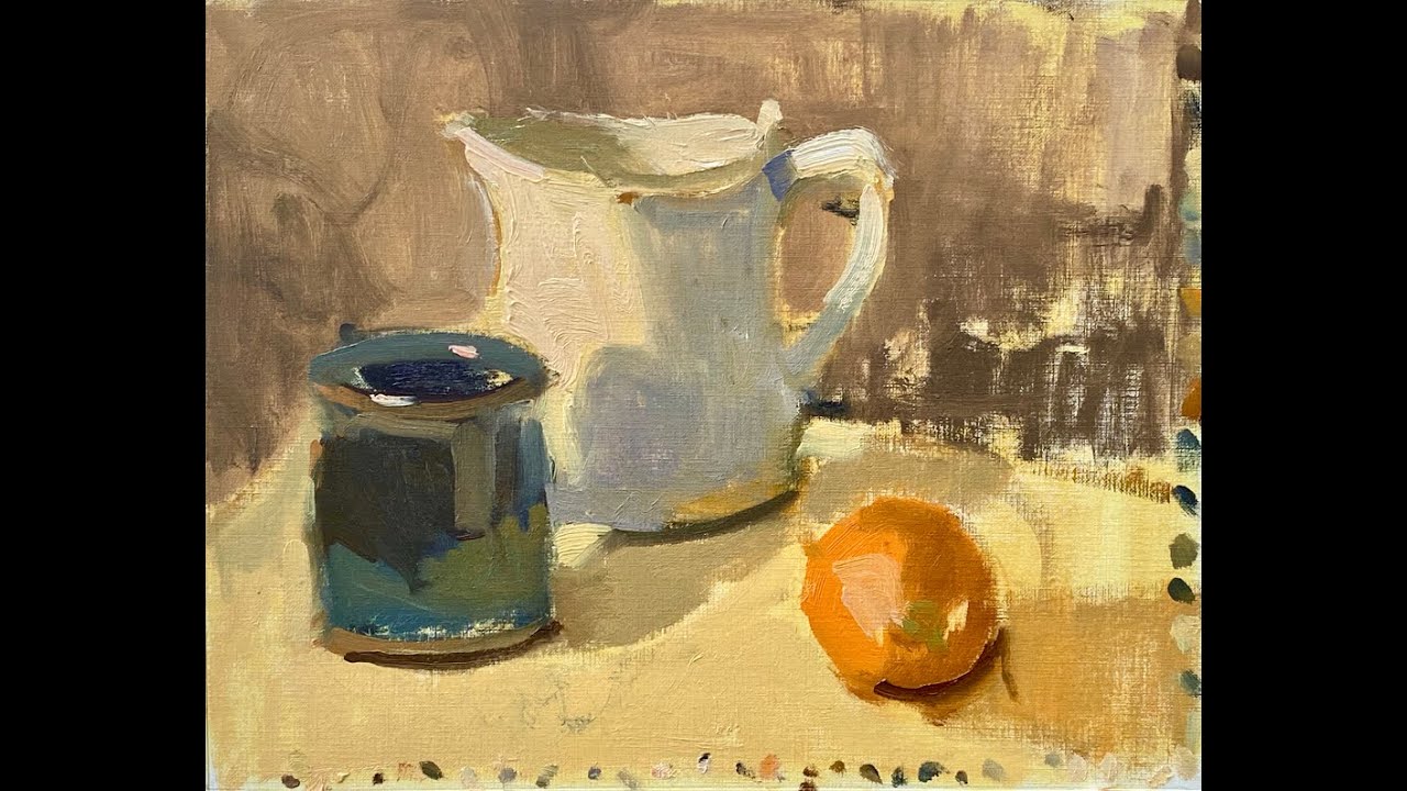 Ceramics & Orange 40 Brushstroke Demo Time Lapse