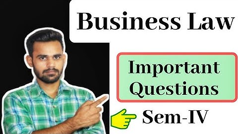 Business law sem 4 || Important Questions