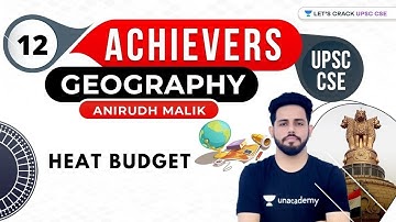 UPSC CSE Achievers | Geography by Anirudh Malik | Heat Budget