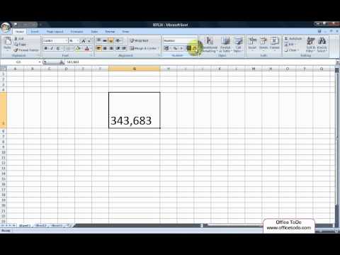 How to decrease and increase decimal places? | Excel 2007