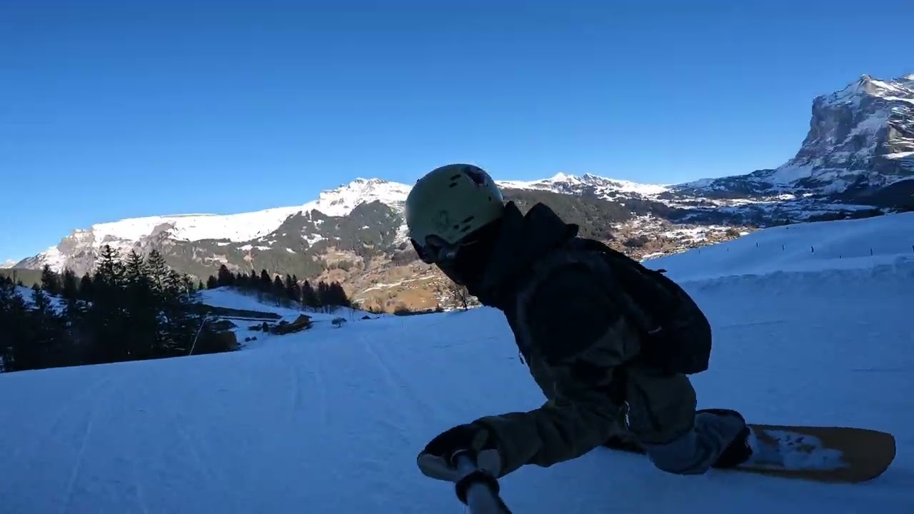 瑞士少女峰滑雪 格林德瓦 艾格峰 /Snowboard in Jungfrau Region Grindelwald-Wengenski Area /Eiger Express /Männlichen
