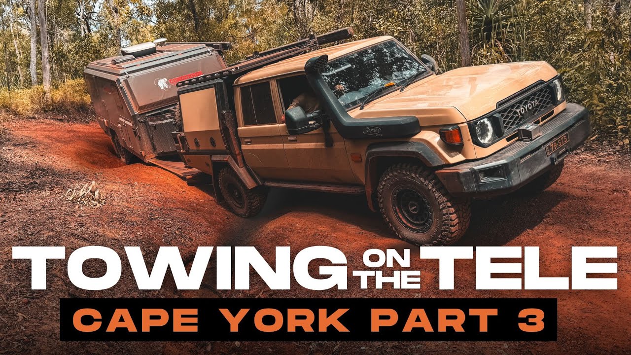 GUNSHOT & CANAL CREEK,  TOWING ON THE TELEGRAPH TRACK - CAPE YORK PART 3