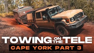 GUNSHOT \u0026 CANAL CREEK,  TOWING ON THE TELEGRAPH TRACK - CAPE YORK PART 3