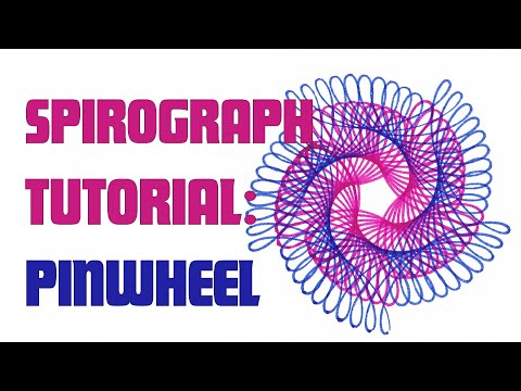 How To Spirograph: Pinwheel with ring 105, wheel 84