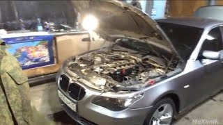 Замена КВКГ BMW E60 2 2л#ремонт BMW#клапан вентиляции картерных газов#расход масла#Омскремонт##