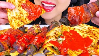 ASMR JALAPEÑO POPPERS & CHEESY QUESADILLA (MUKBANG) ASMR Phan