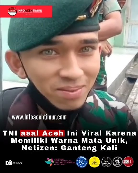 Viral Anggota TNI asal Aceh Pidie bermata Biru
