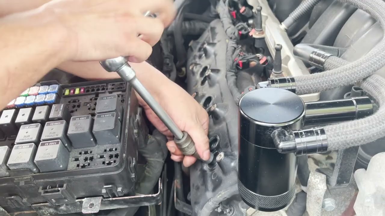 2016 Dodge Charger 5 7 Hemi Spark plugs removal/inspection.
