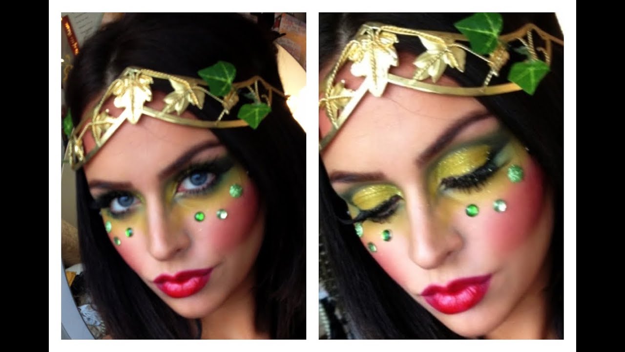 Poison Ivy Eve Halloween Makeup Tutorial YouTube