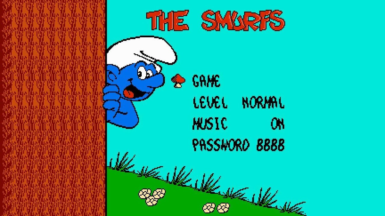 games people play The Sarsaparilla Fields (Act 04) - The Smurfs (NES)