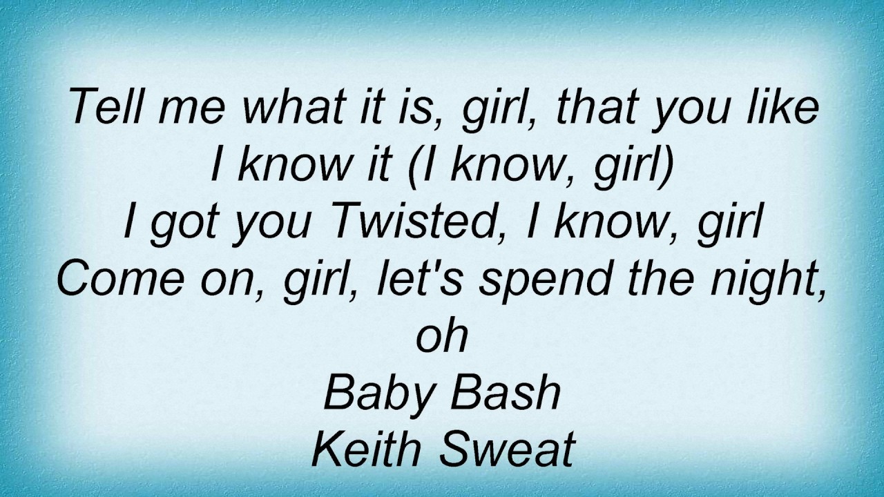 Baby Bash Don t Stop Lyrics YouTube