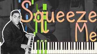 Thomas "Fats" Waller - Squeeze Me QRS 3352 (Stride Piano Synthesia)