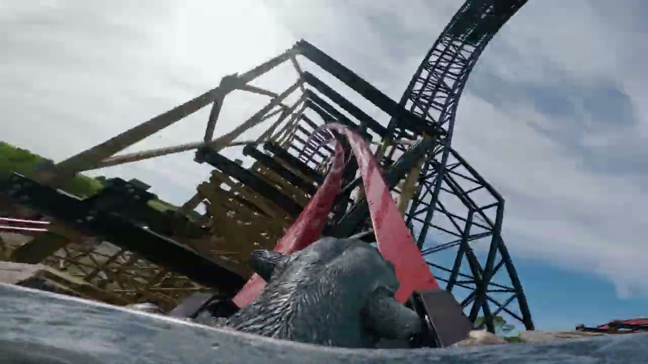 We Rode Pipeline! Worlds First Launched Stand Up Roller Coaster! 4K Multi  Angle POV SeaWorld Orlando 