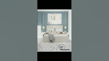 ...3d visualisation...😌 SketchUp Software + Enscape Render ..... #shorts #bedroomdecor