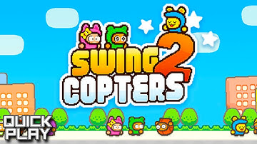 Swing Copters 2 - Gameplay of a Frustrating Game from the Creator of Flappy Bird! (Quick Play)