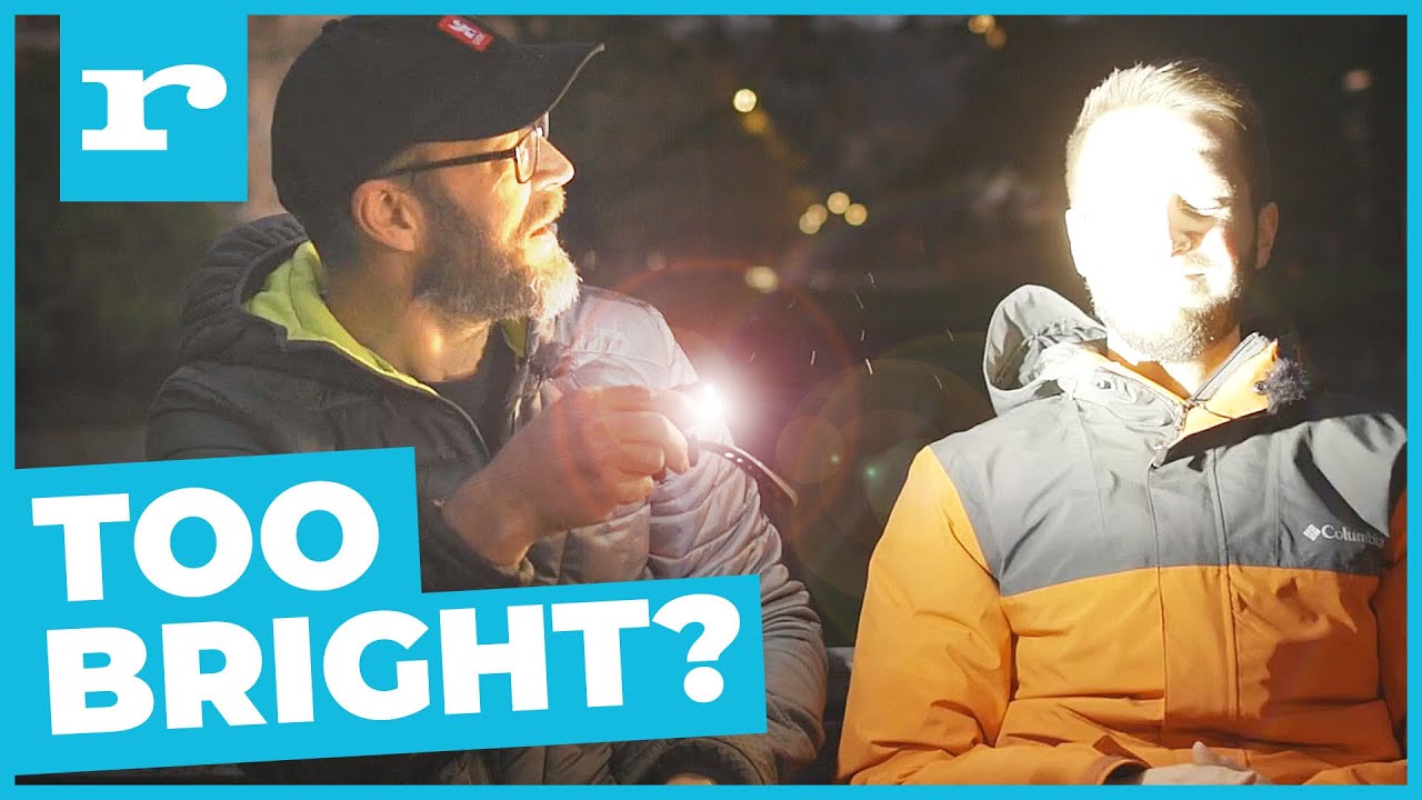 Are bike lights too bright? different beams and powers tested YouTube