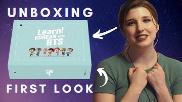 LEARN KOREAN WITH BTS: UNBOXING - learning made fun with high tech pen and surprises!