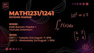 UNSW MathSoc Presents: 2022T2 MATH1231/1241 Revision Seminar [Part 2]